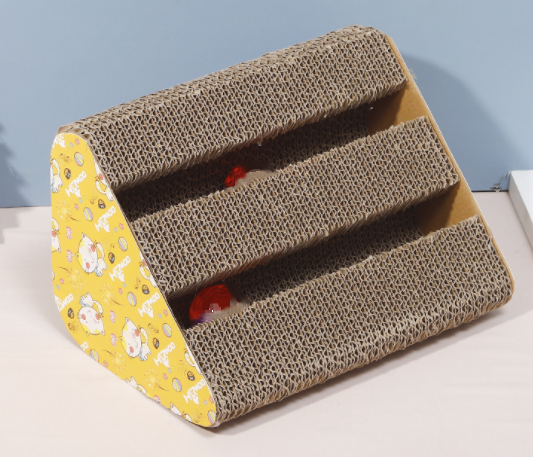 Cat Scratch Board Corrugated Paper with Bell
