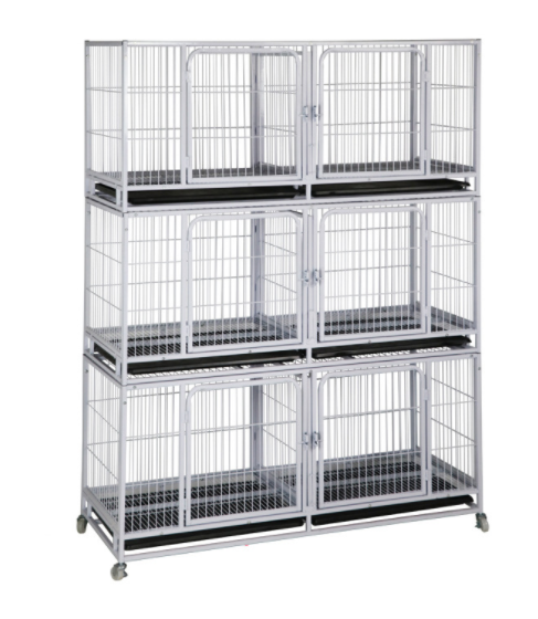 Multi-Layer Detachable Stainless Steel Vet Cage