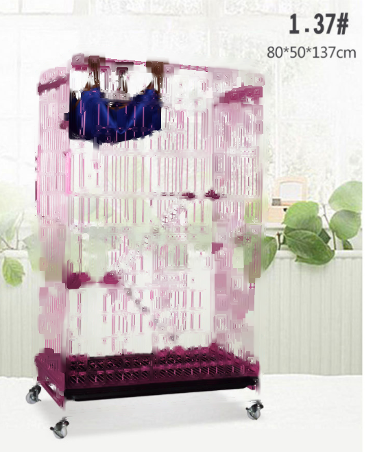 Double-Layer Stainless Steel Dog / Cat Cage