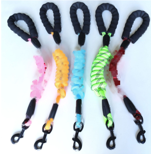 Two-Colour Traction Rope Foam Handle Dog Lead