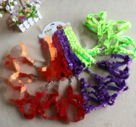 Double Wrinkle Lace Dog Chest Harness & Leash